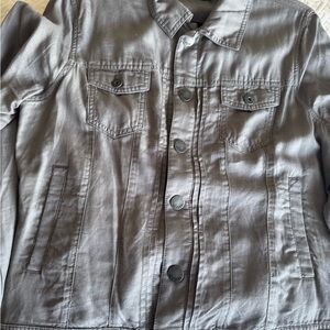 Classic Snap Front Jacket in Gray